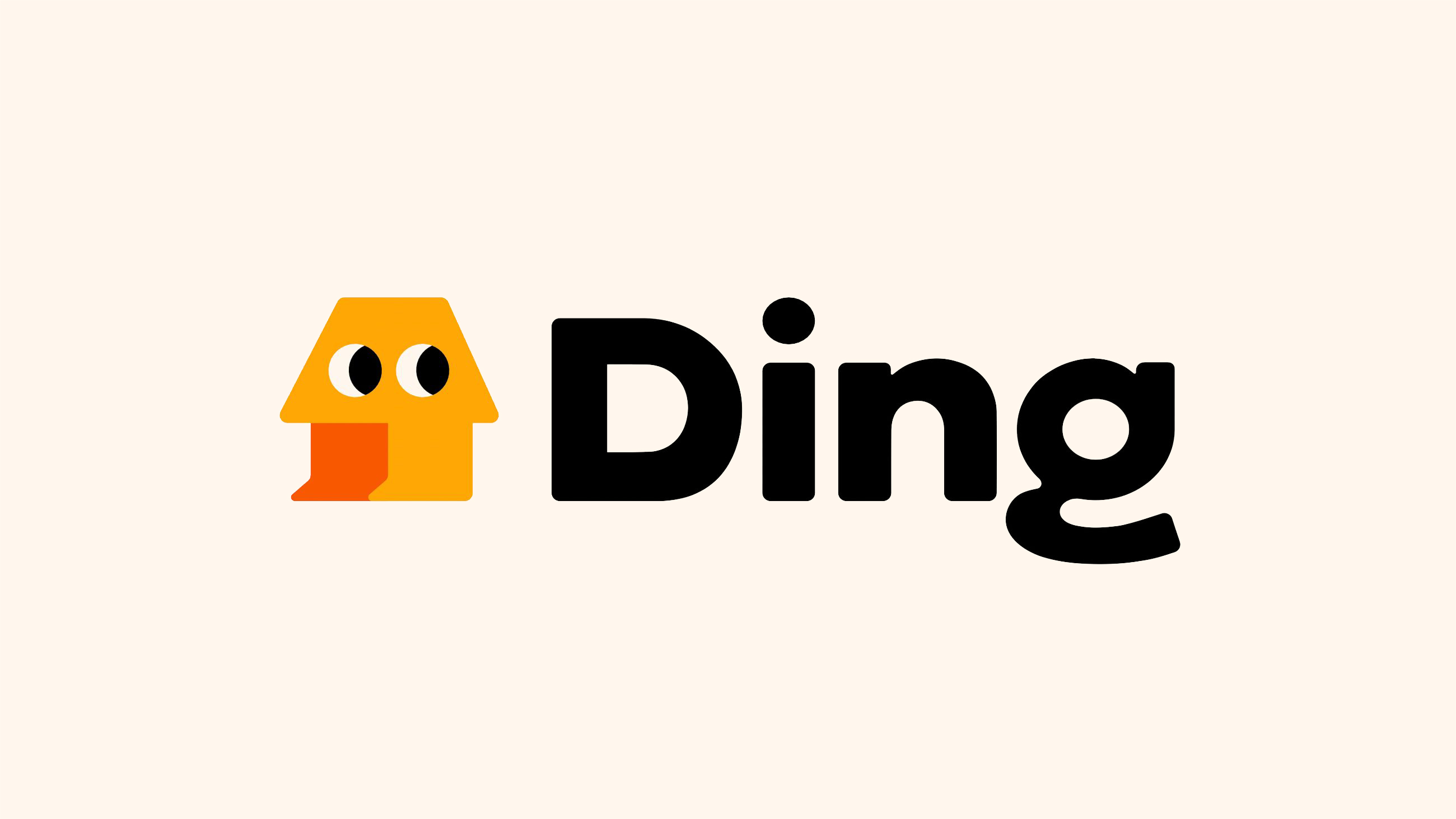 Logo, branding identity and mascot design for home improvements app Ding designed by Wildish & Co. 