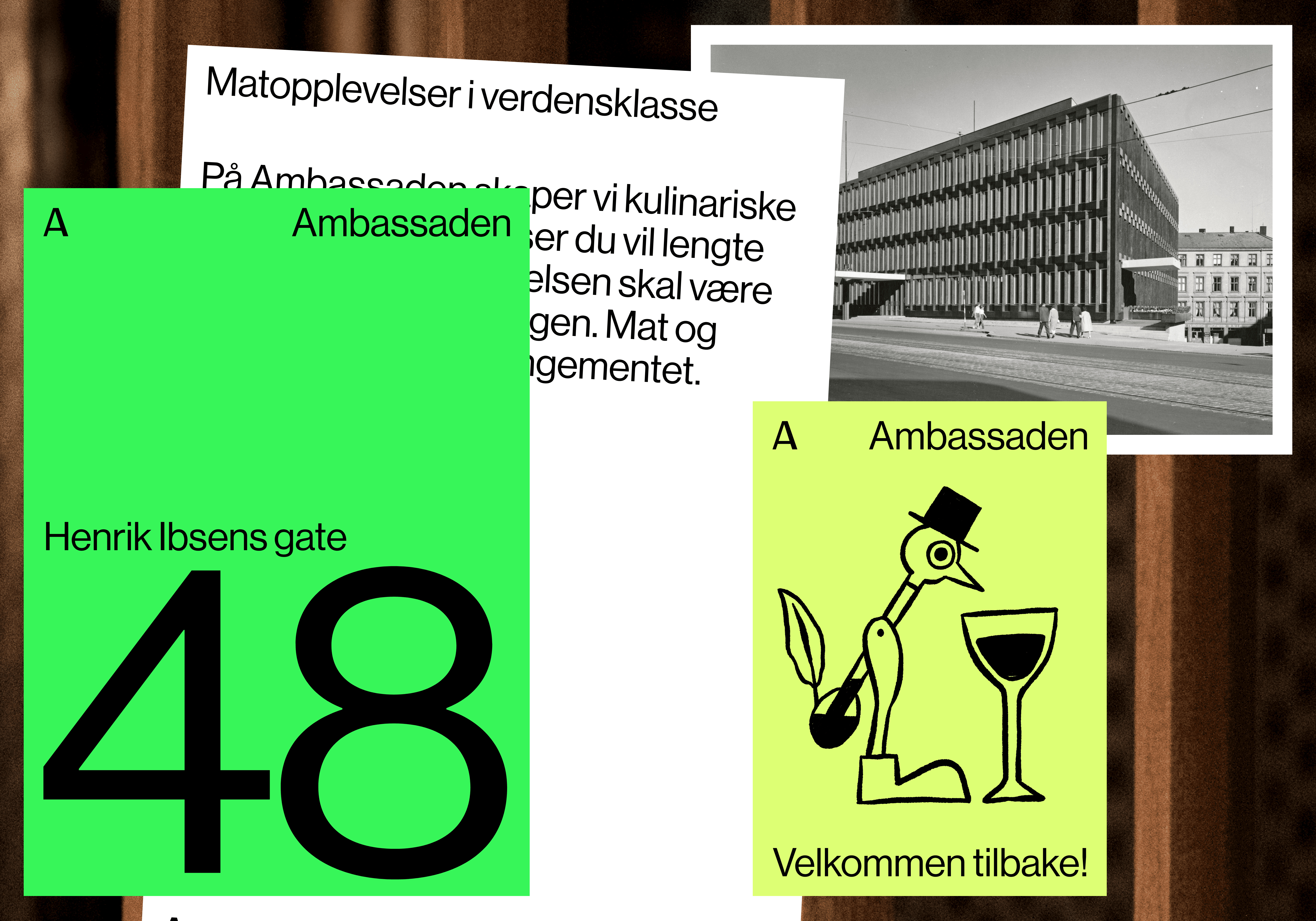 lacemaking by Bleed for multi purpose Oslo-based venue Ambassaden by Finnish-American architect Eero Saarinen.