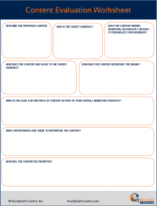 Content Evaluation Worksheet