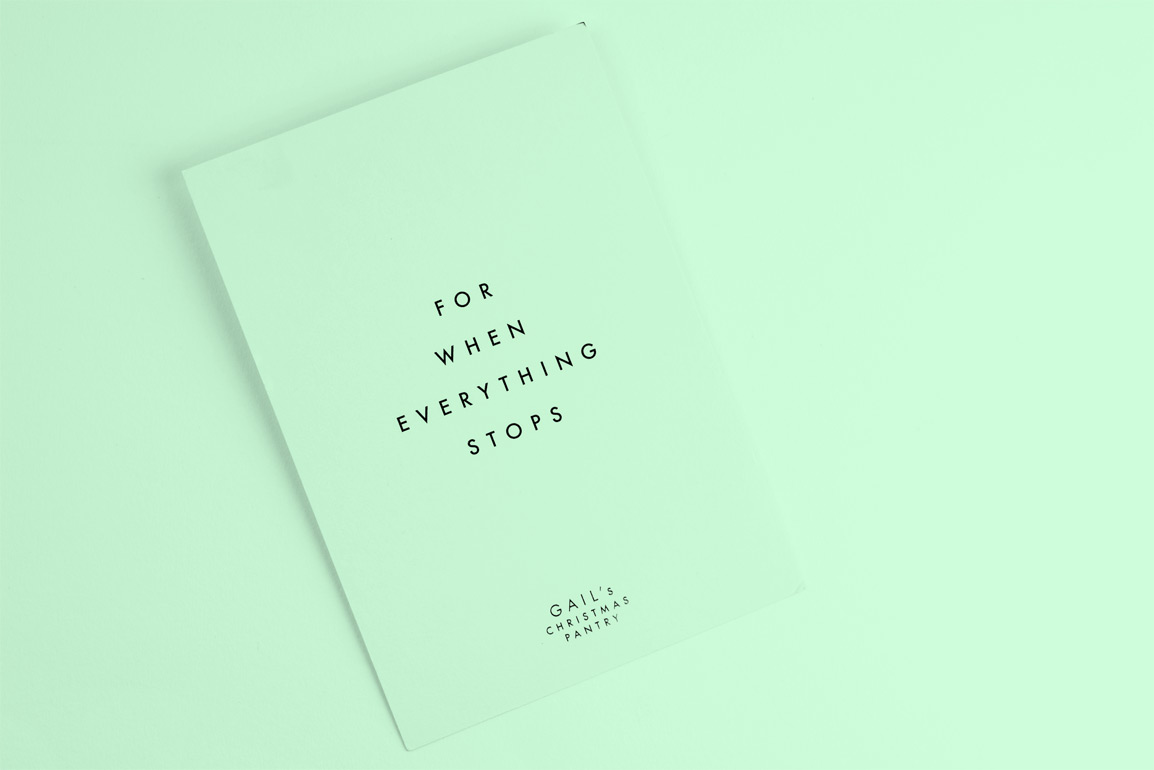 For when everything stops.