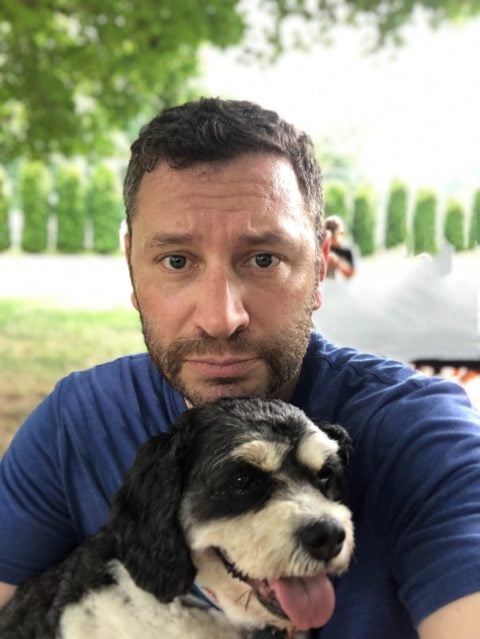 Senior Creative Director - Matthew Goldfarb and his dog Gola
