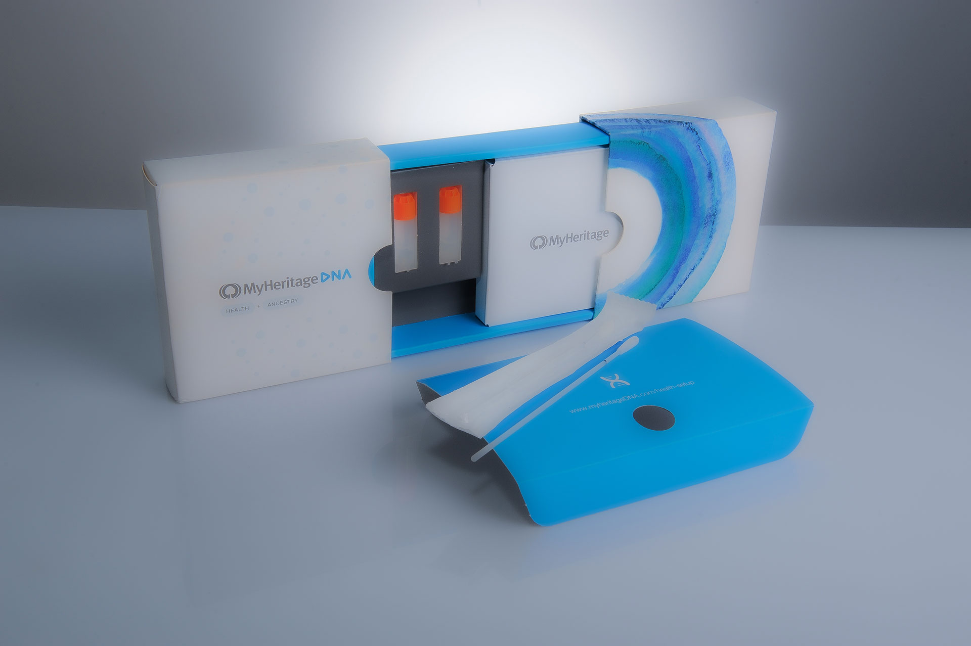 Unboxing and package design for MyHeritage DNA Test by Gili BarShay at NotFromHere