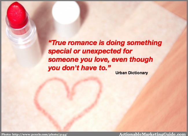 Romance your audience with content marketing - Lipstick heart