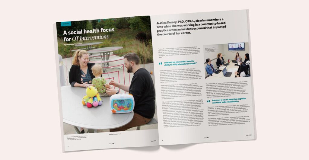 The WashU Medicine brand identity expressed through an article in a publication