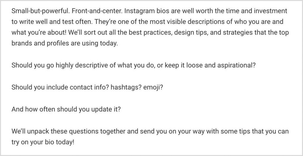 Blog post introduction from Buffer.