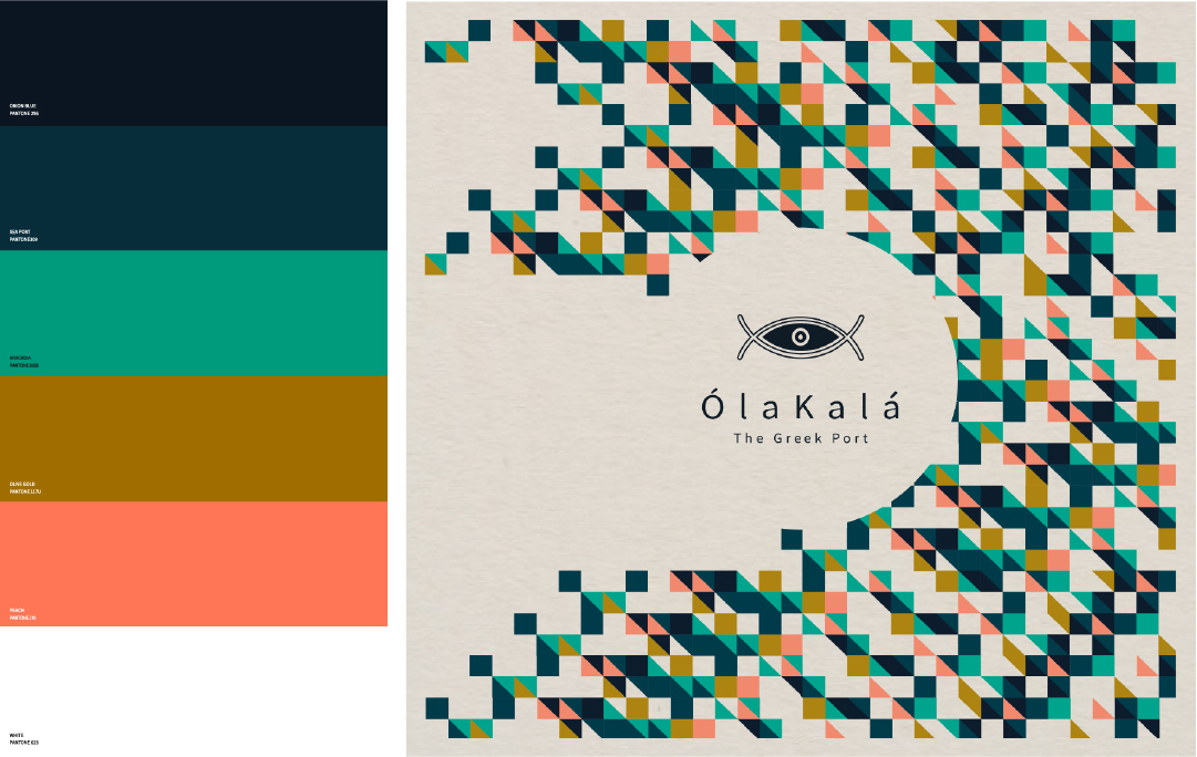 Greek Restaurant brand identity design by Gili BarShay at NotFromHere
