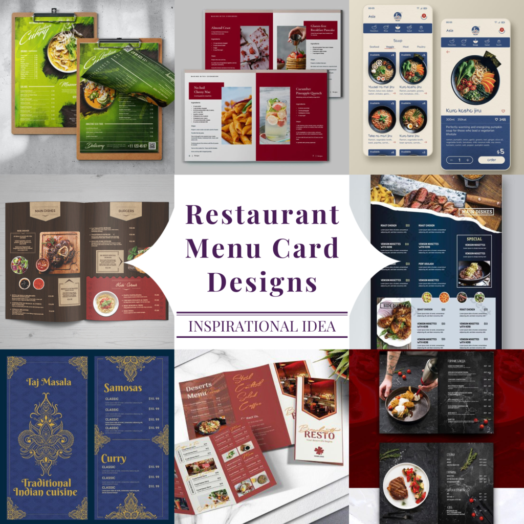 Restaurant Menu Card Designs