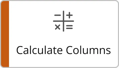 Calculate columns icon with arithmetic symbols.