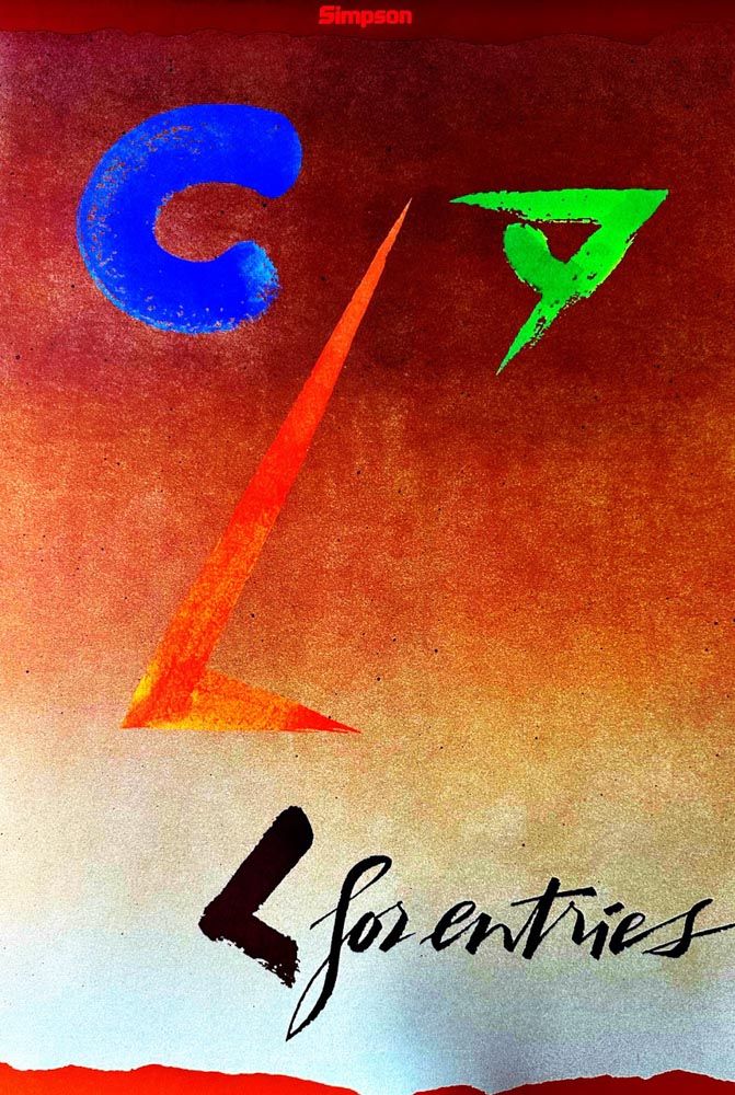The Illustration of language, the flow of color in calligraphy